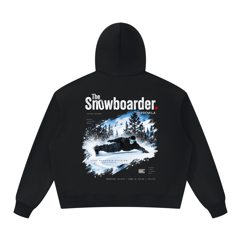 The Snowboarder — Laydown Black - Hoodies DAWS