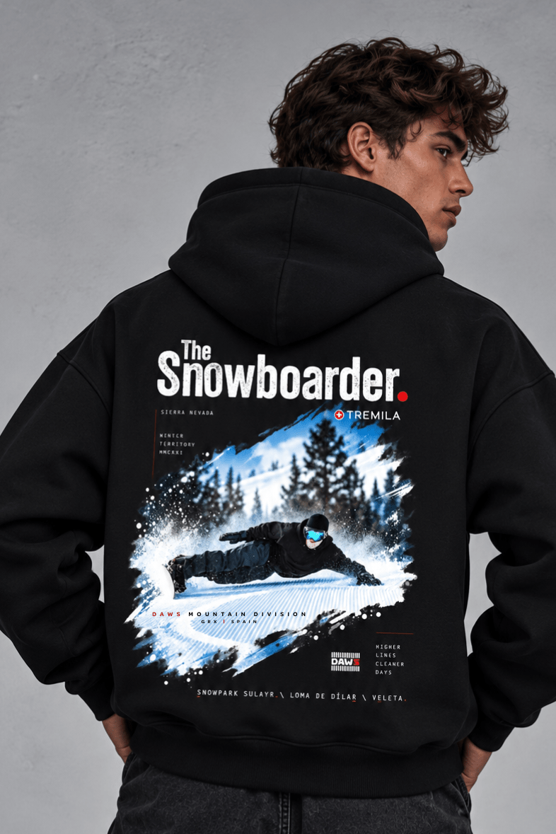 The Snowboarder — Laydown Black - Hoodies DAWS