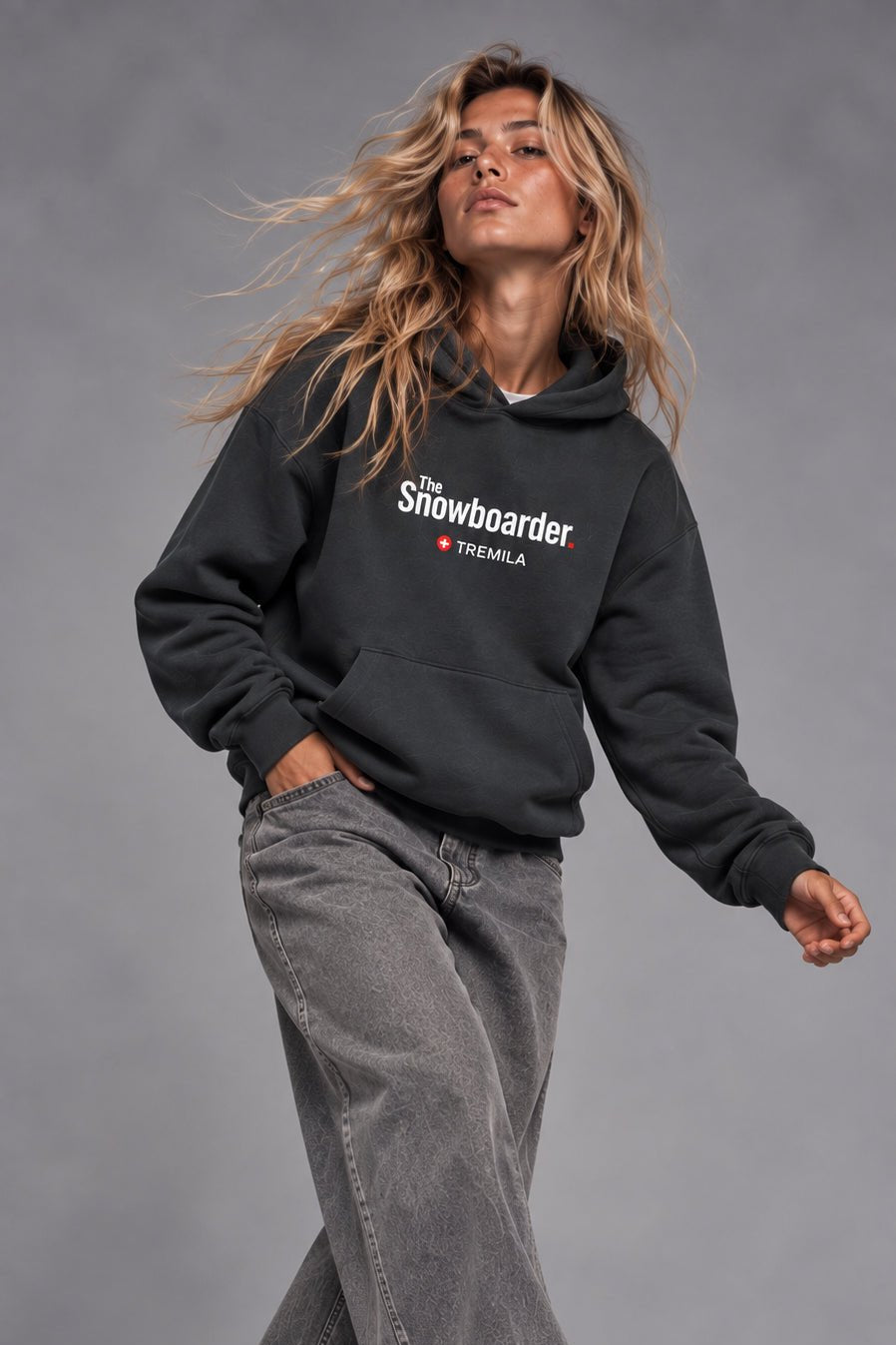 The Snowboarder — No Image Black - Hoodies DAWS