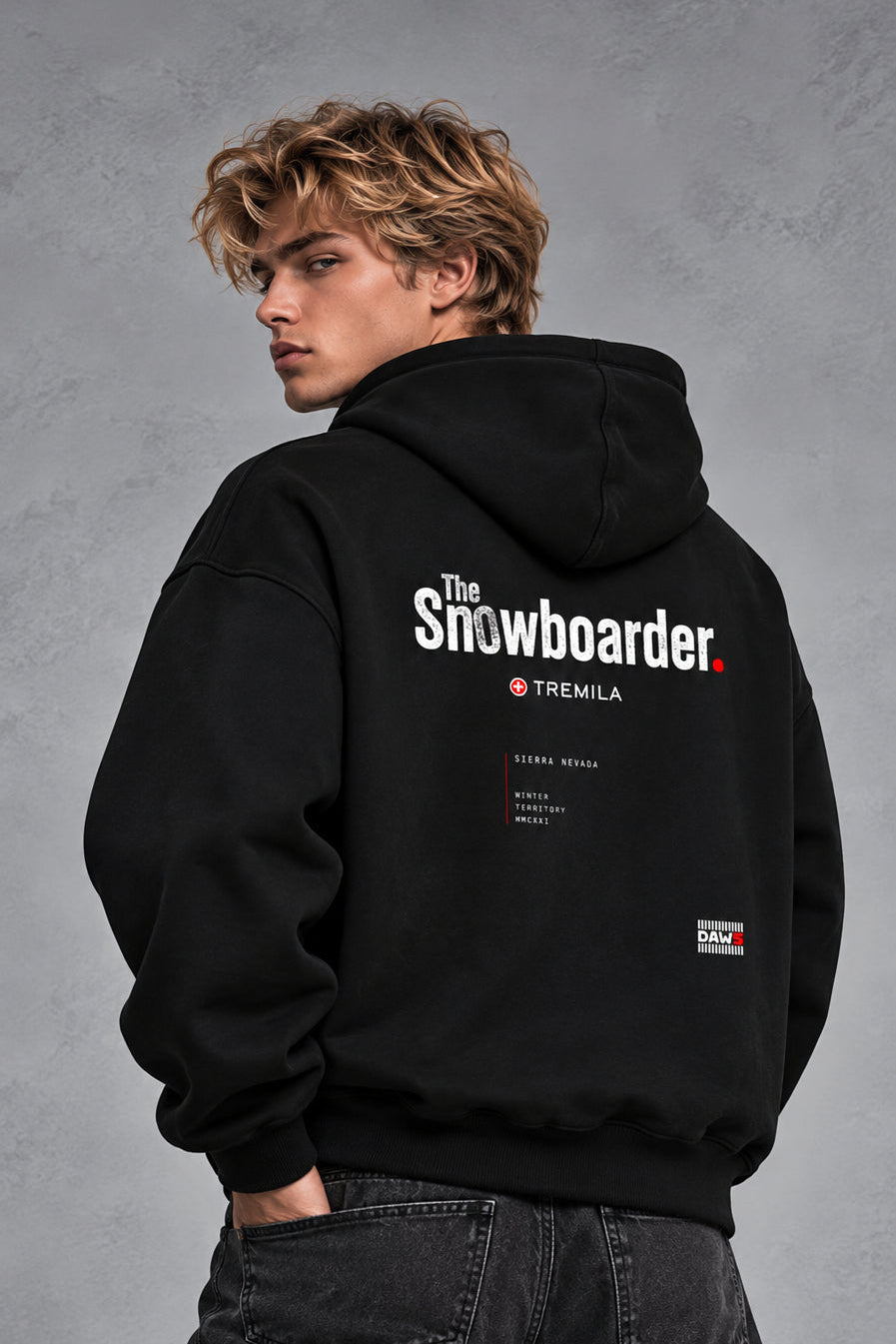 The Snowboarder — No Image Black - Hoodies DAWS