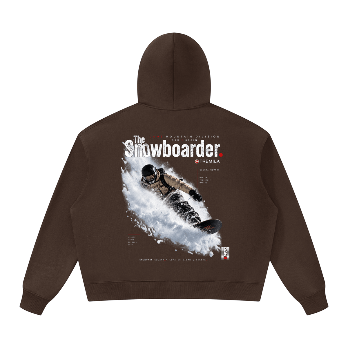 The Snowboarder — Spray Coffee - Hoodies DAWS