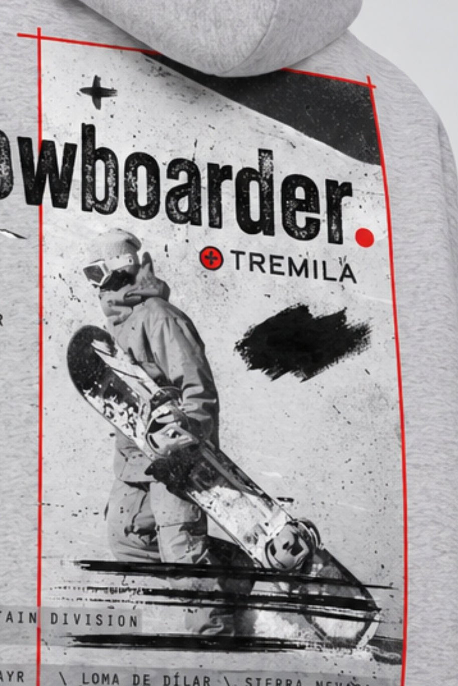 The Snowboarder — Sulayr Flower Gray - Hoodies DAWS