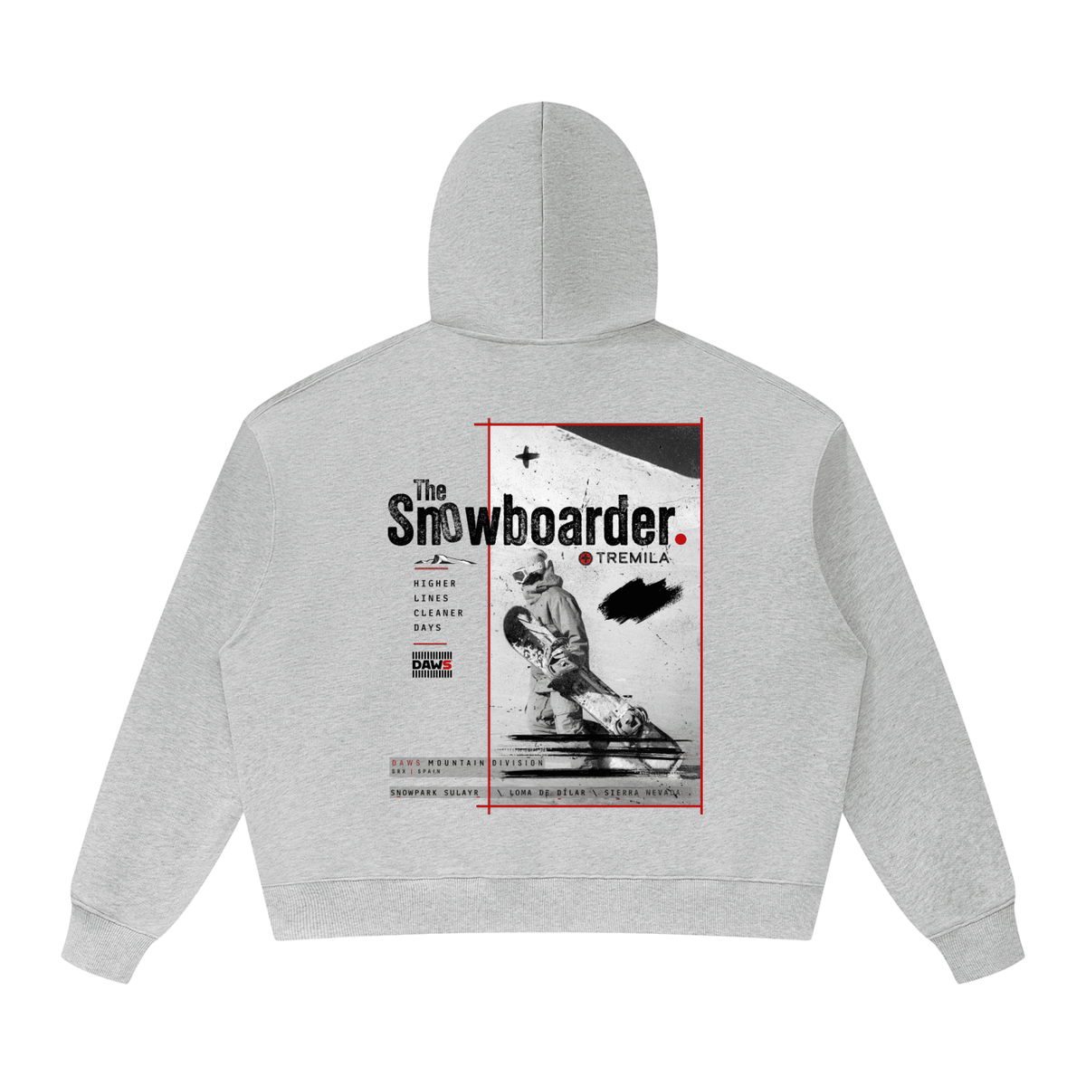 The Snowboarder — Sulayr Flower Gray - Hoodies DAWS