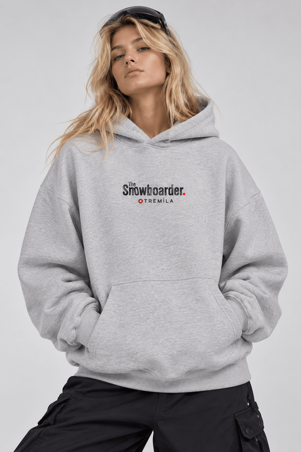 The Snowboarder — Veleta Flower Gray - Hoodies DAWS