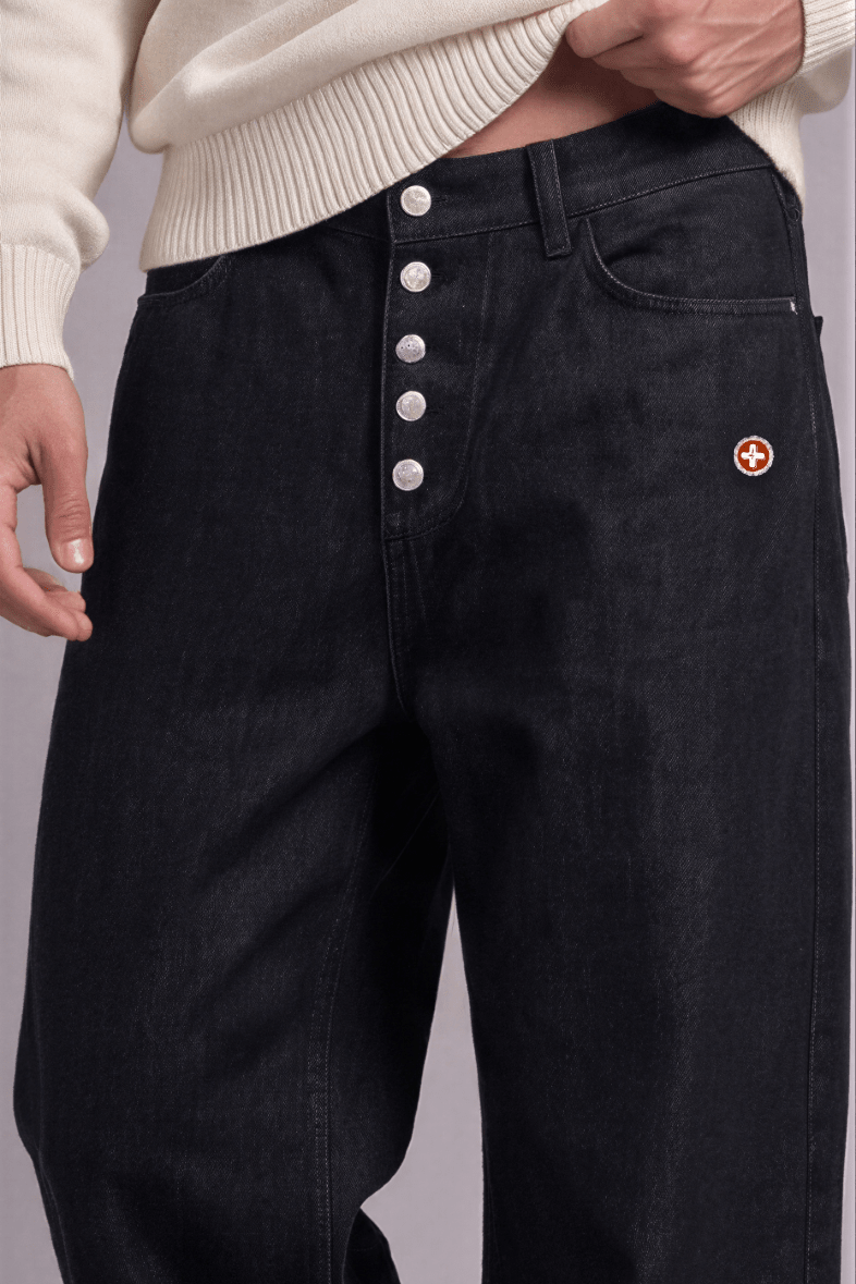 The Snowboarder — Wide Leg Black - Pantalones DAWS