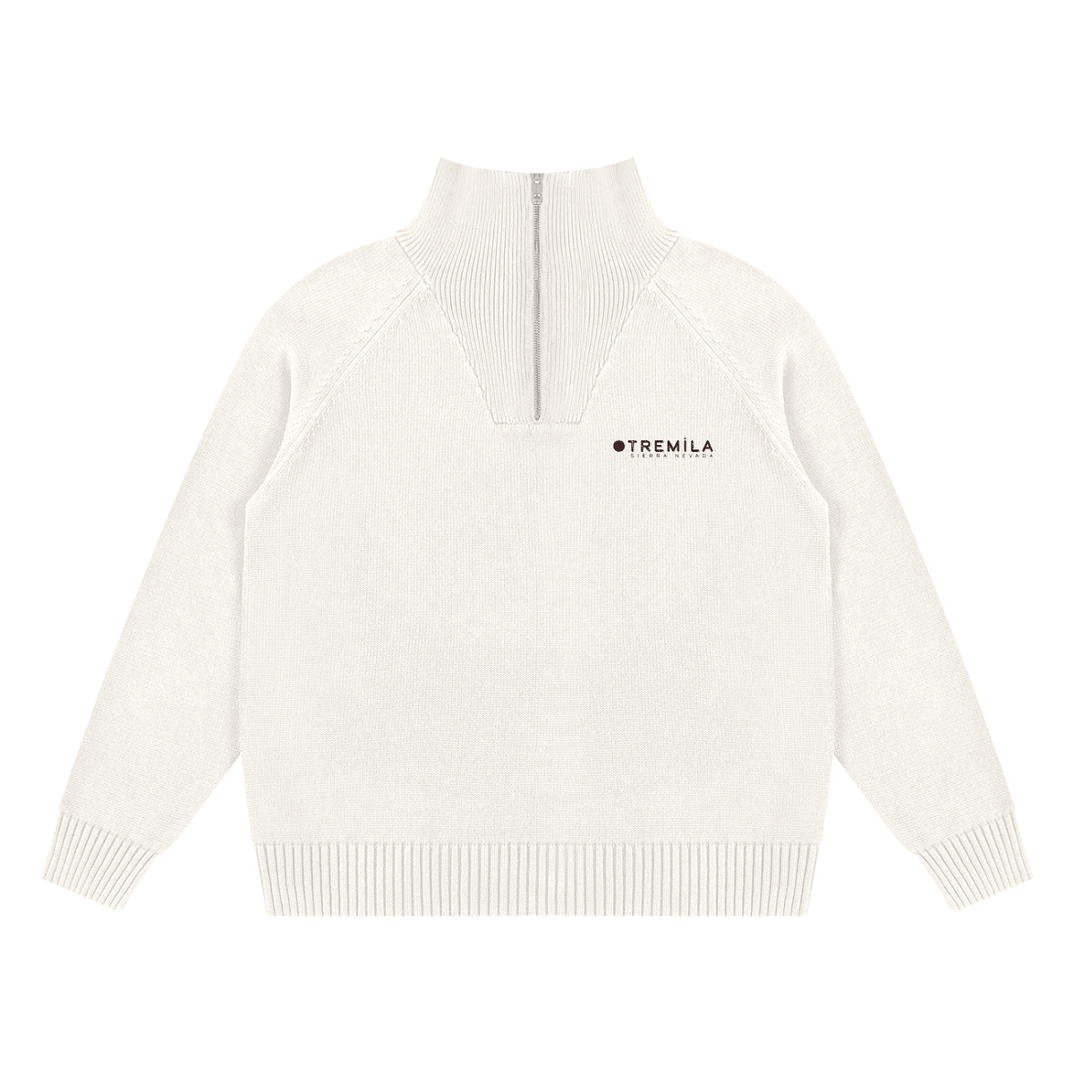 +Tremila Quarter Zip — Cream Beige - Quarter Zip DAWS