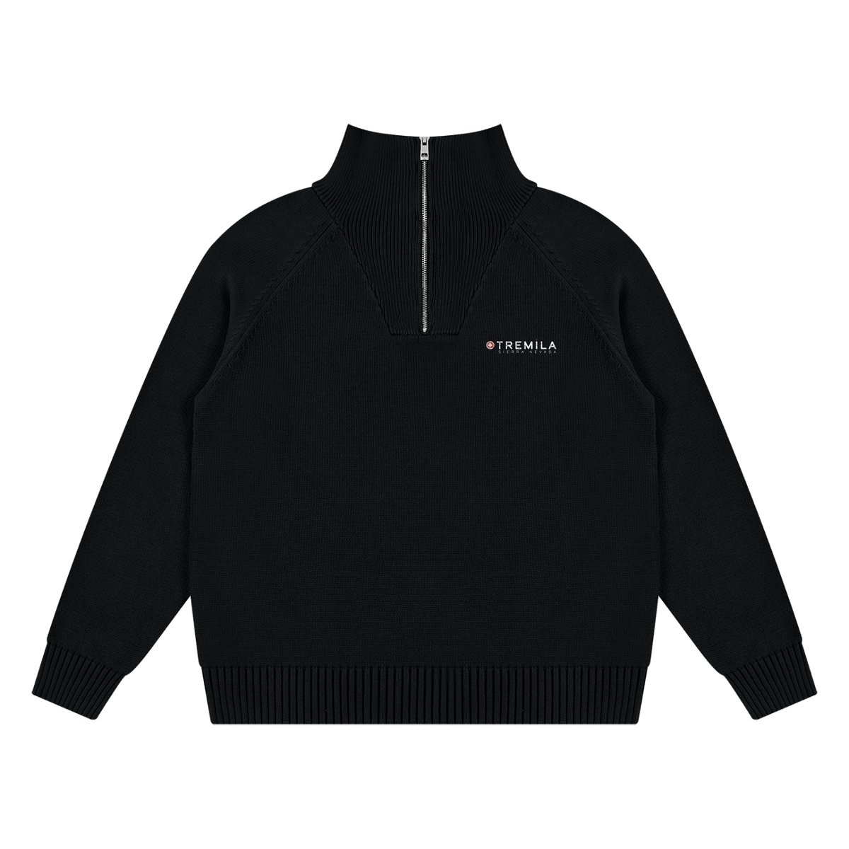 +Tremila Quarter Zip — Dark Black - Quarter Zip DAWS