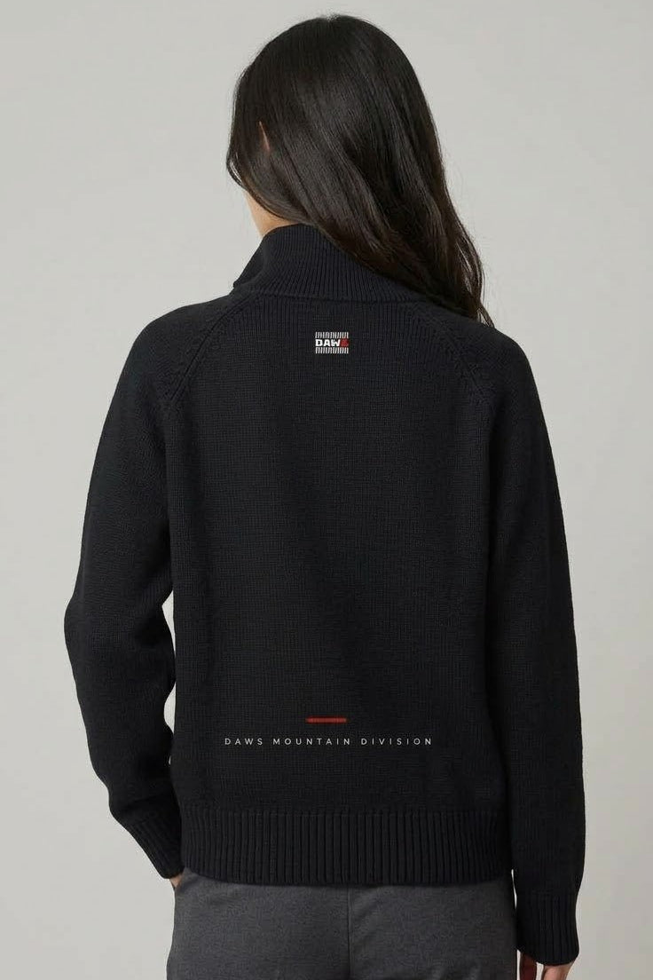 +Tremila Quarter Zip — Dark Black - Quarter Zip DAWS