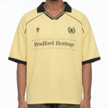 Unisex Collared Piping Boxy Soccer Jersey Yellow - Camisetas DAWS