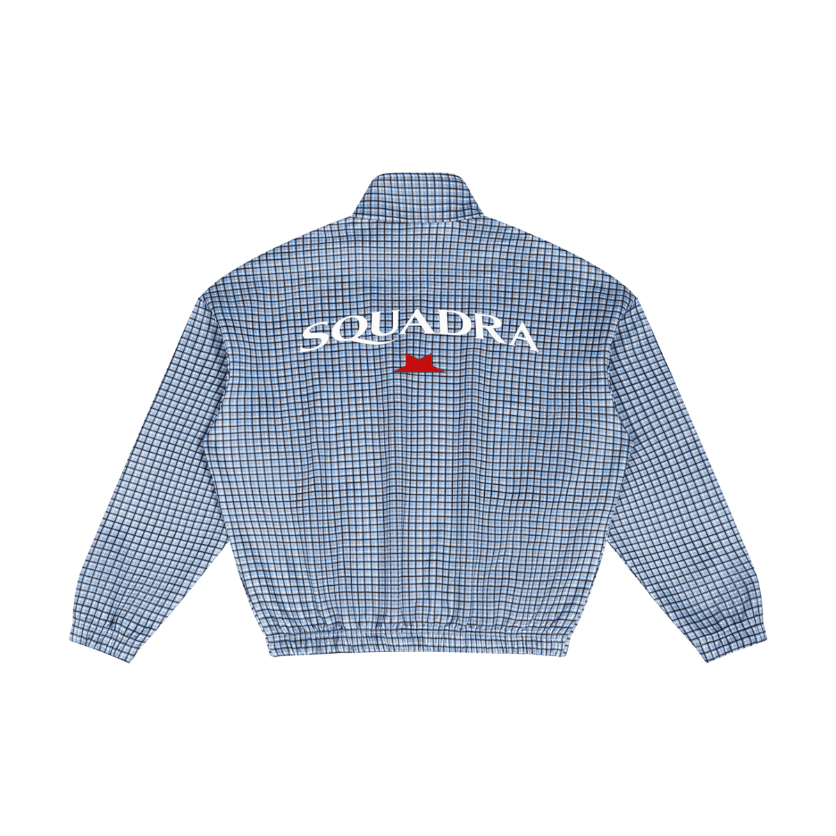 Unisex Plaid Quarter-Zip Sweatshirt Sky Blue Plaid - DAWS