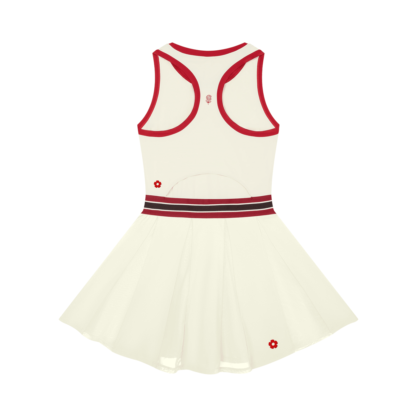 Women's Color Block A-Line Sleeveless Dress 2 Beige - DAWS