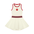 Women's Color Block A-Line Sleeveless Dress 2 Beige - DAWS