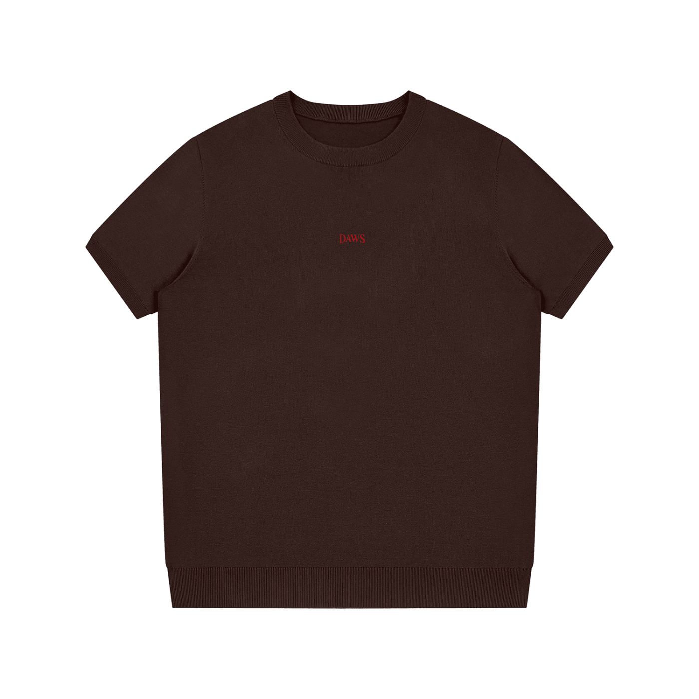 Worsted - De Punto Marrón - Camiseta de punto DAWS