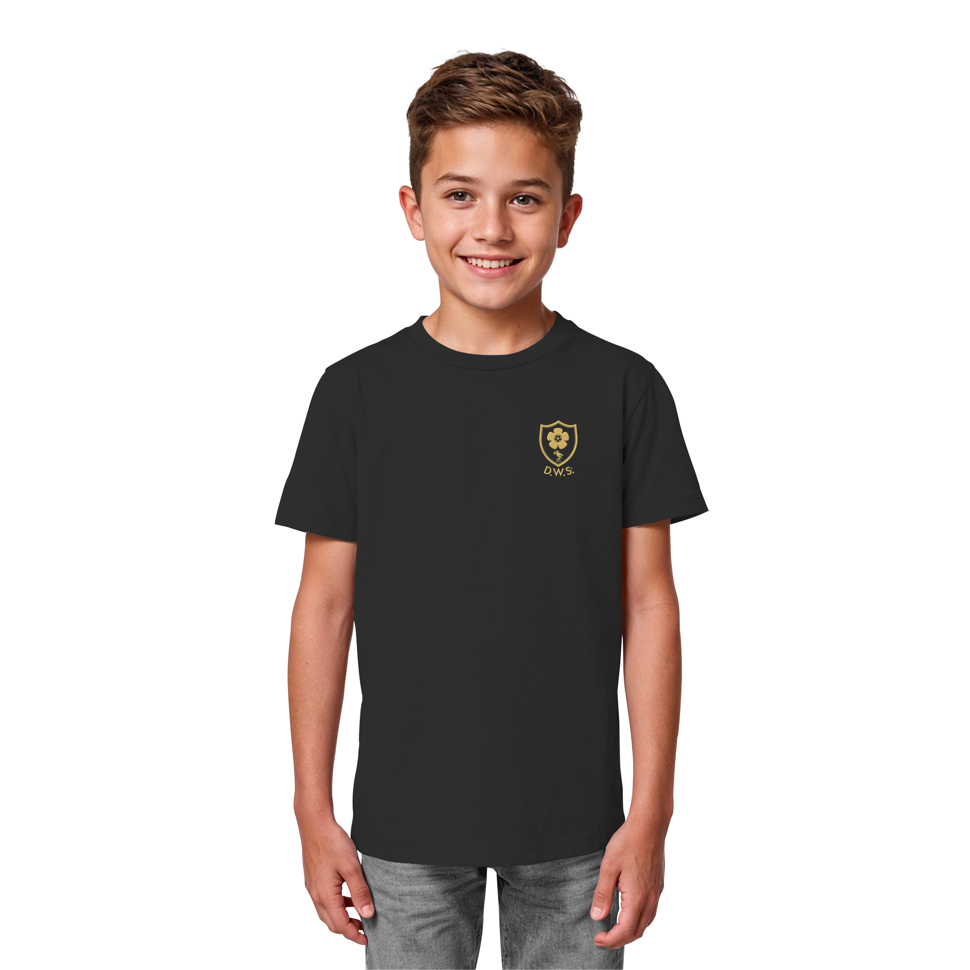 Athletic Gold Heavy Tee Kids D.W.S.c.
