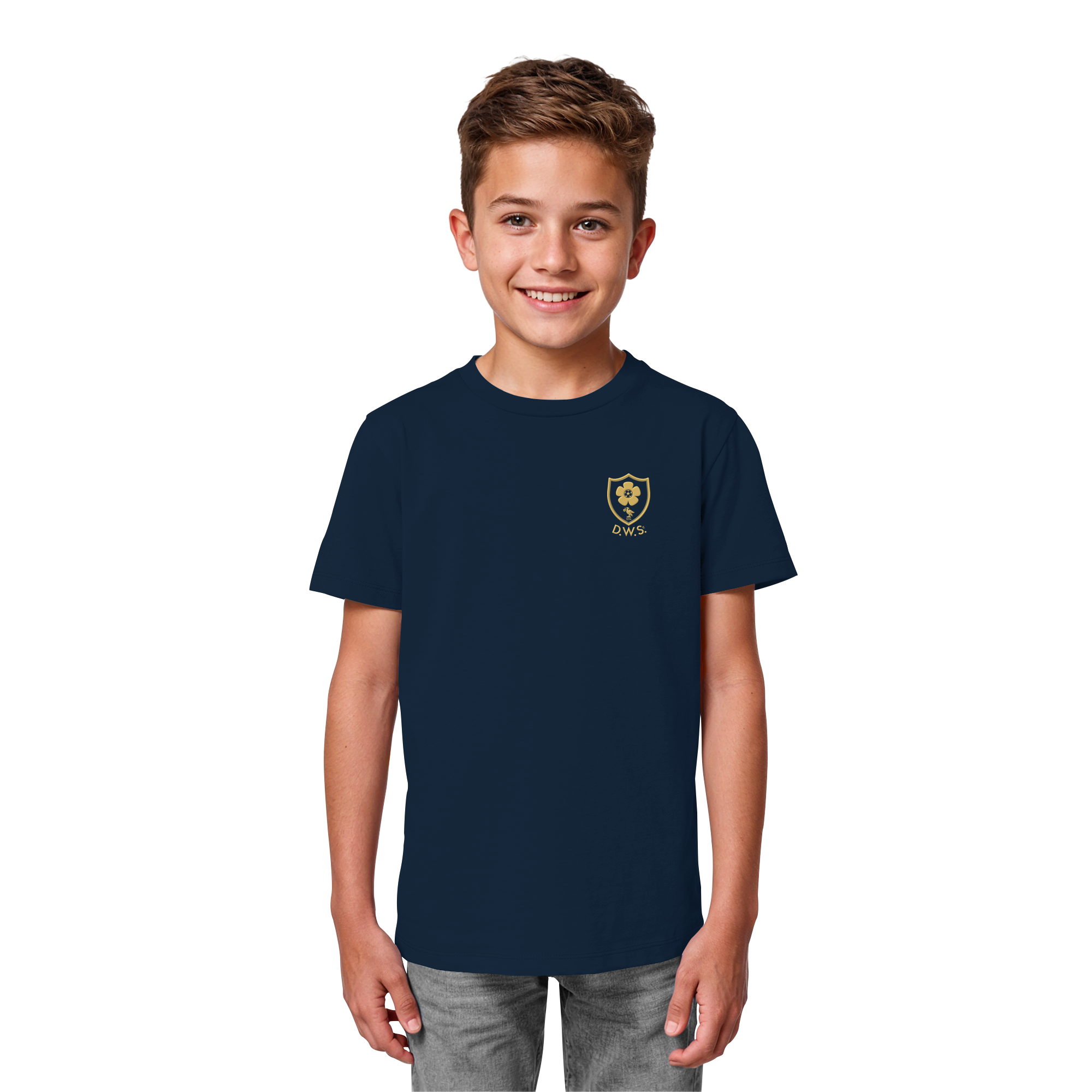 Athletic Gold Heavy Tee Kids D.W.S.c.