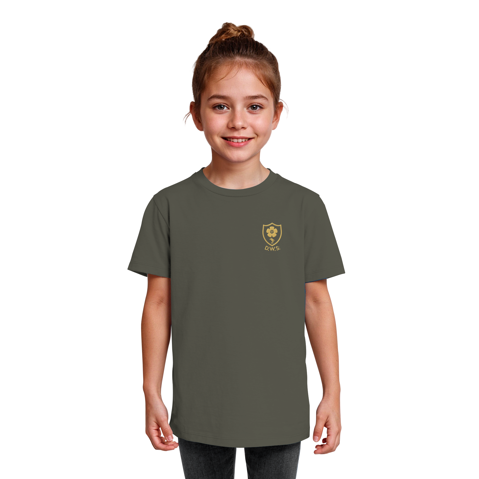 Athletic Gold Heavy Tee Kids D.W.S.c.