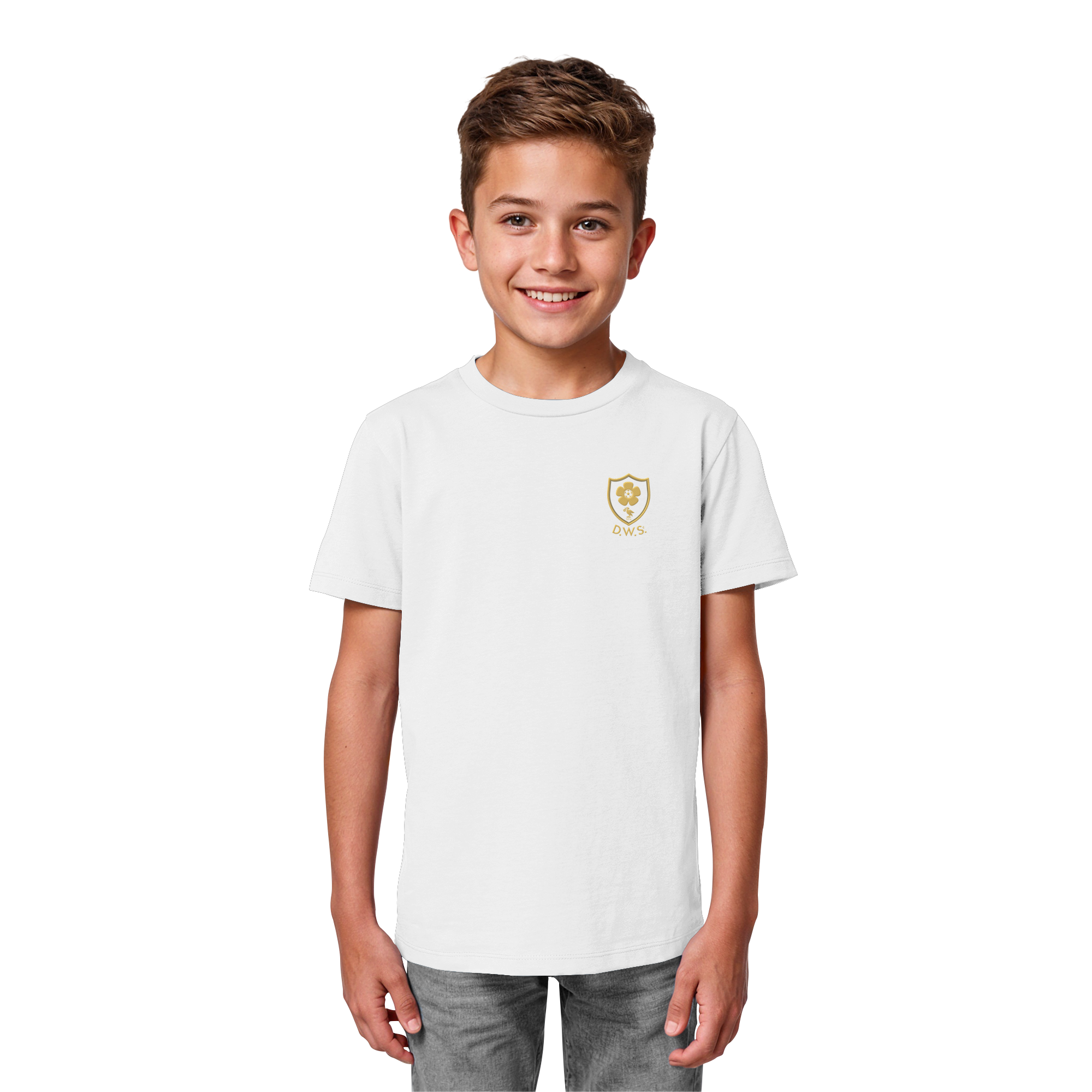 Athletic Gold Heavy Tee Kids D.W.S.c.