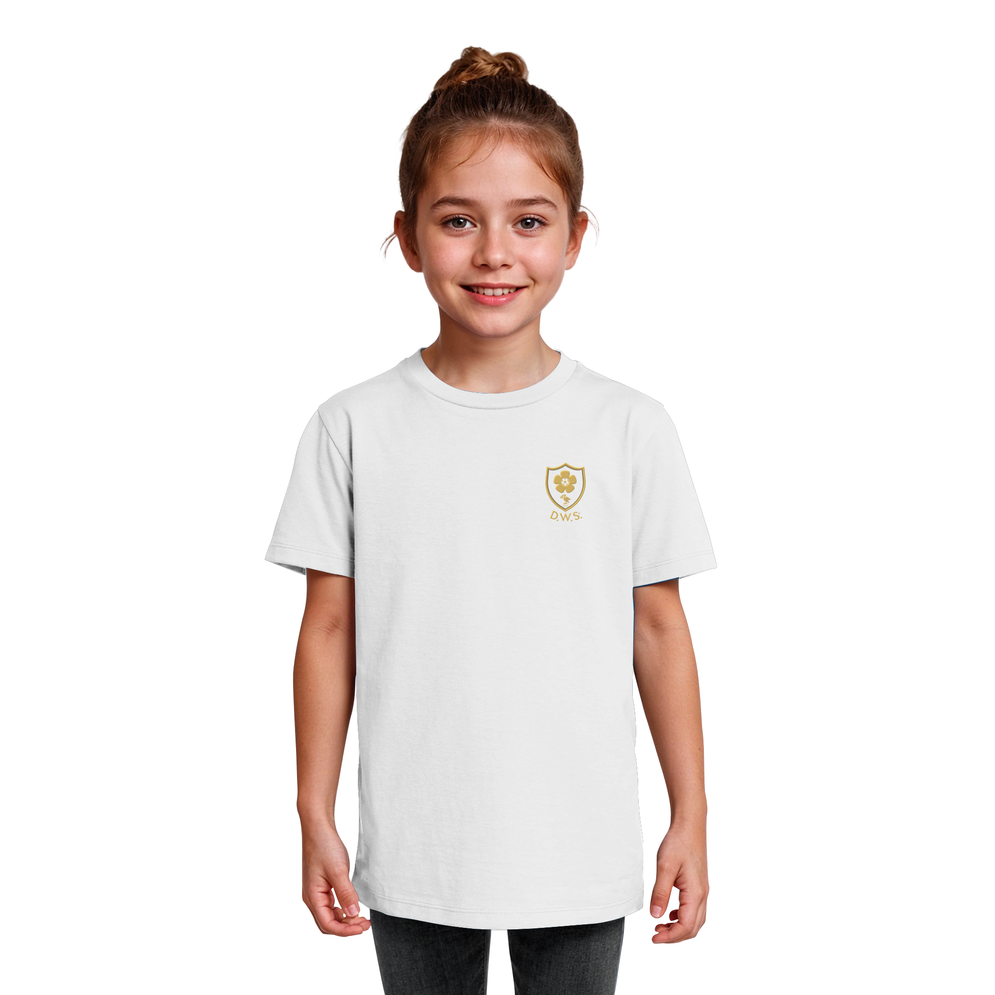 Athletic Gold Heavy Tee Kids D.W.S.c.