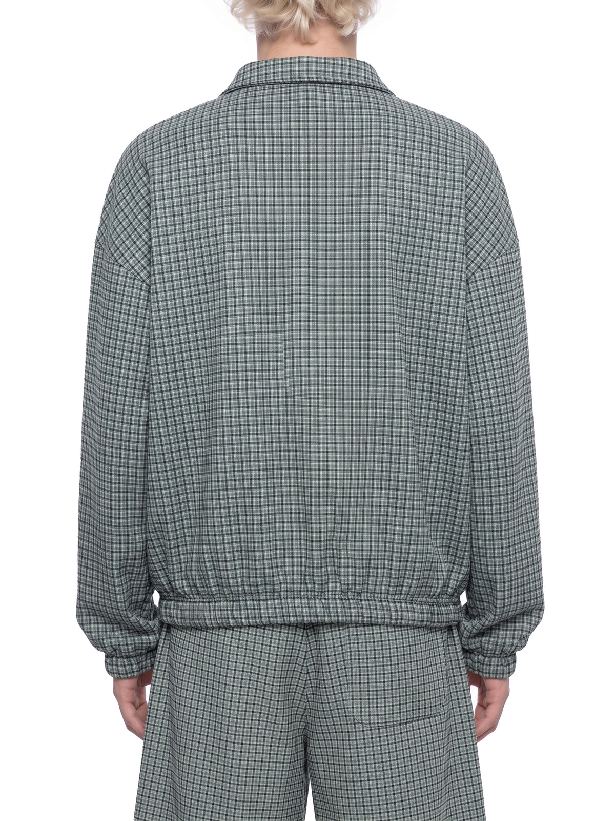 Unisex Plaid Quarter-Zip Sweatshirt