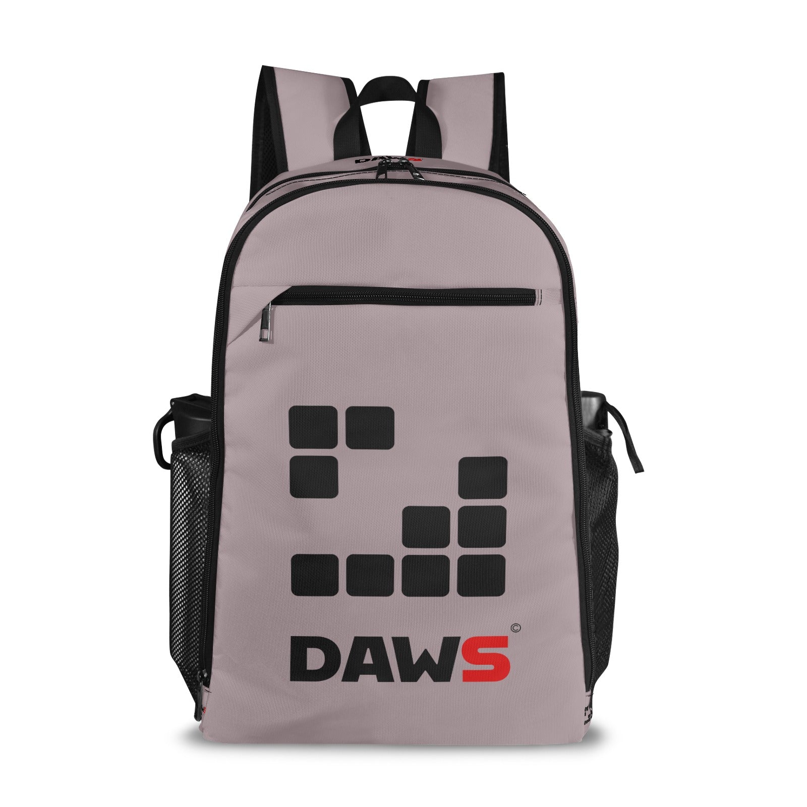 Mochila Geometric DAWS gris frontal nylon impermeable"