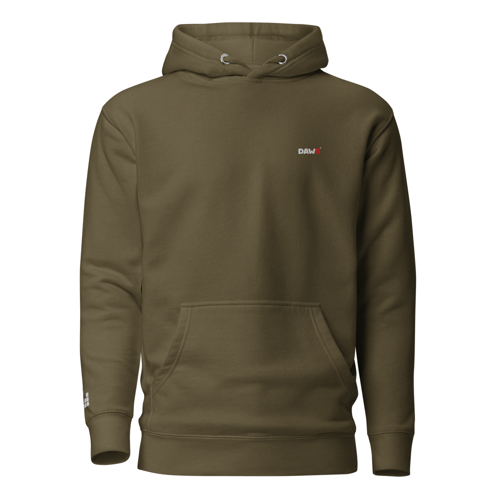 Sudadera DAWS Premium Bordada con capucha unisex color - Streetwear DAWS