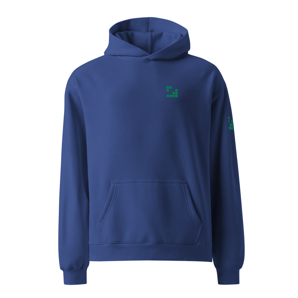Sudadera Geometric Green oversize unisex color - Streetwear DAWS
