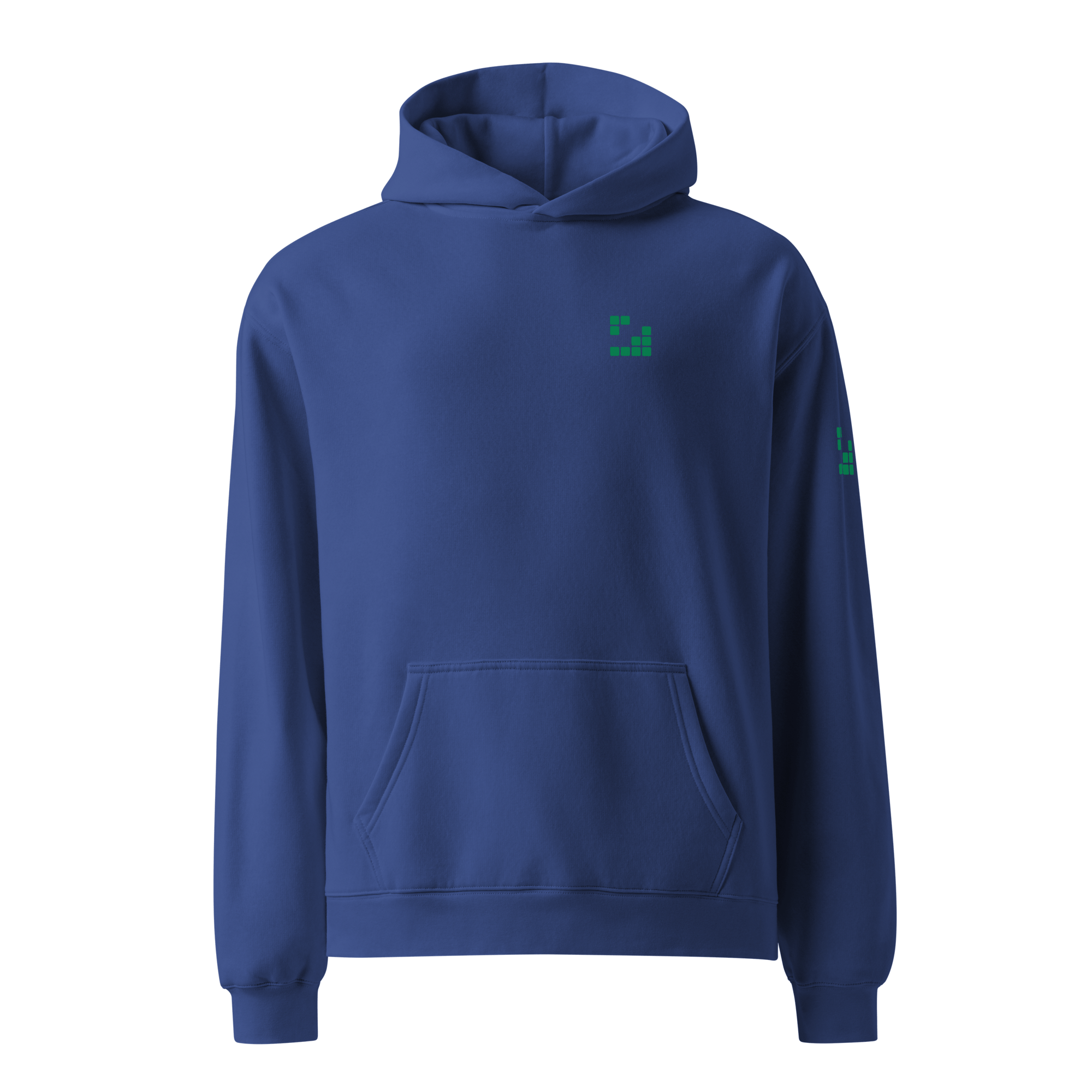 Sudadera Geometric Green oversize unisex color - Streetwear DAWS