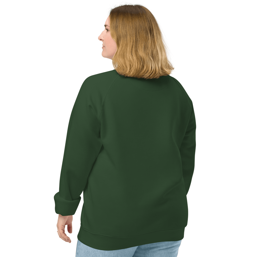 Sudadera Geometric orgánica raglán unisex color - Streetwear DAWS