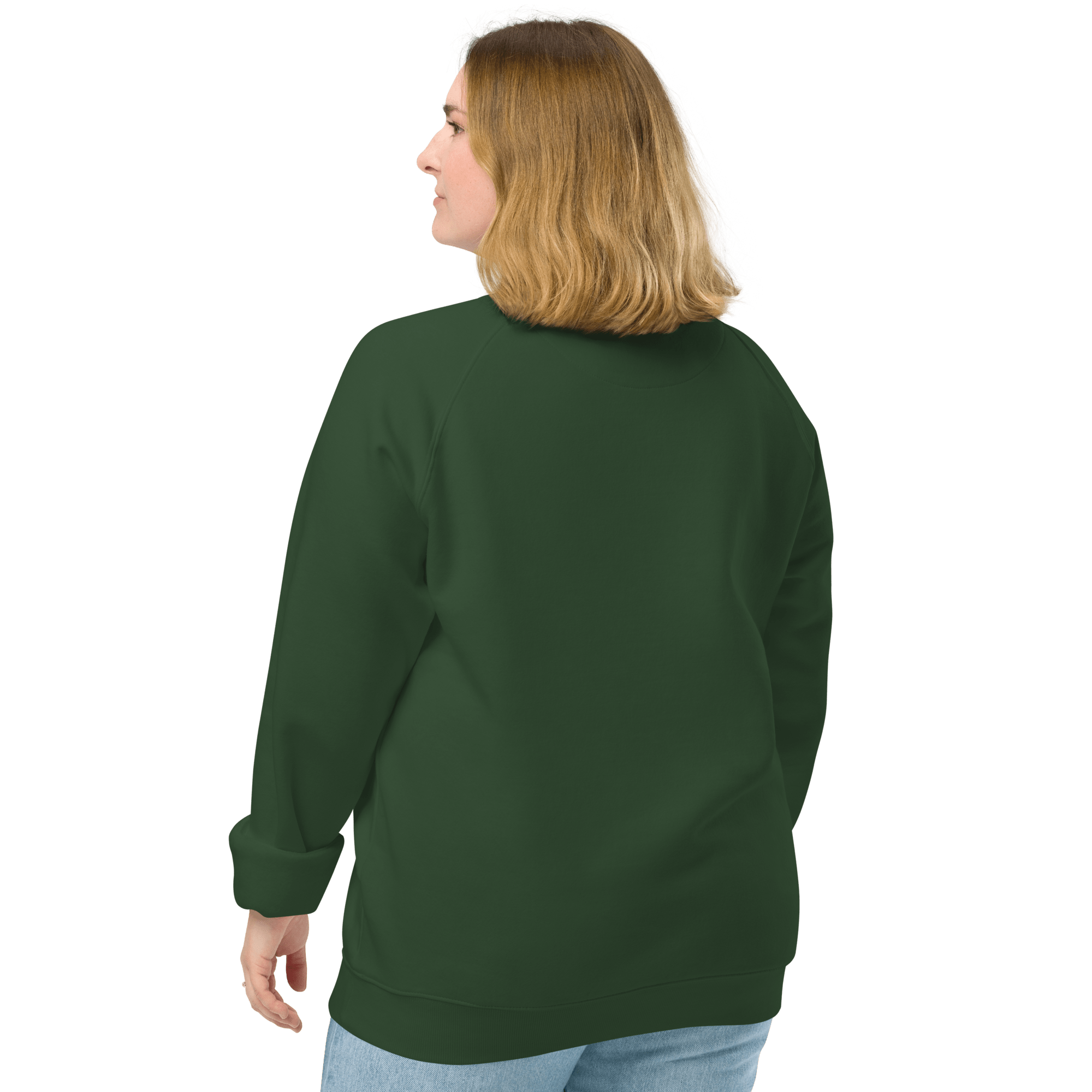 Sudadera Geometric orgánica raglán unisex color - Streetwear DAWS