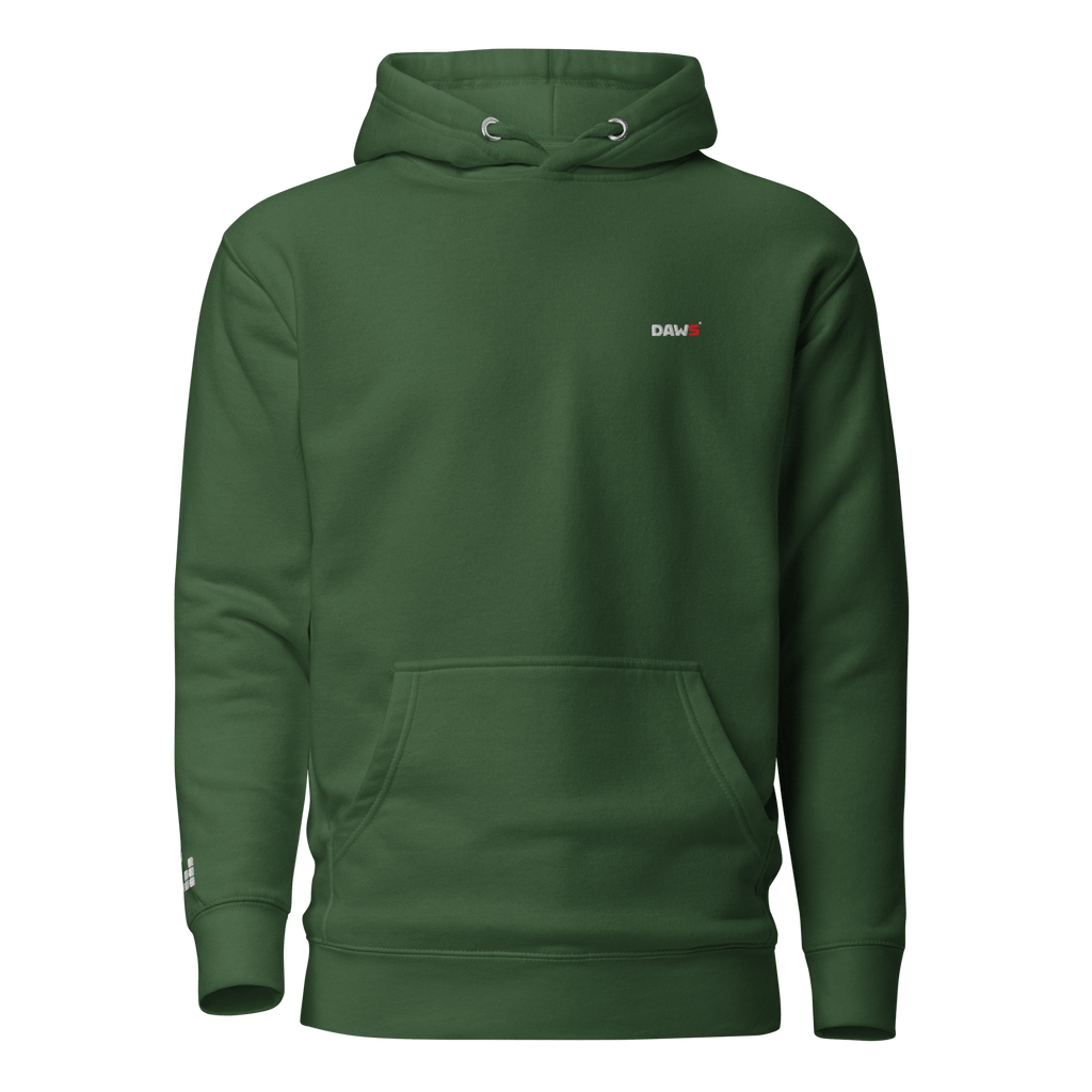 Sudadera DAWS Premium Bordada con capucha unisex color - Streetwear DAWS