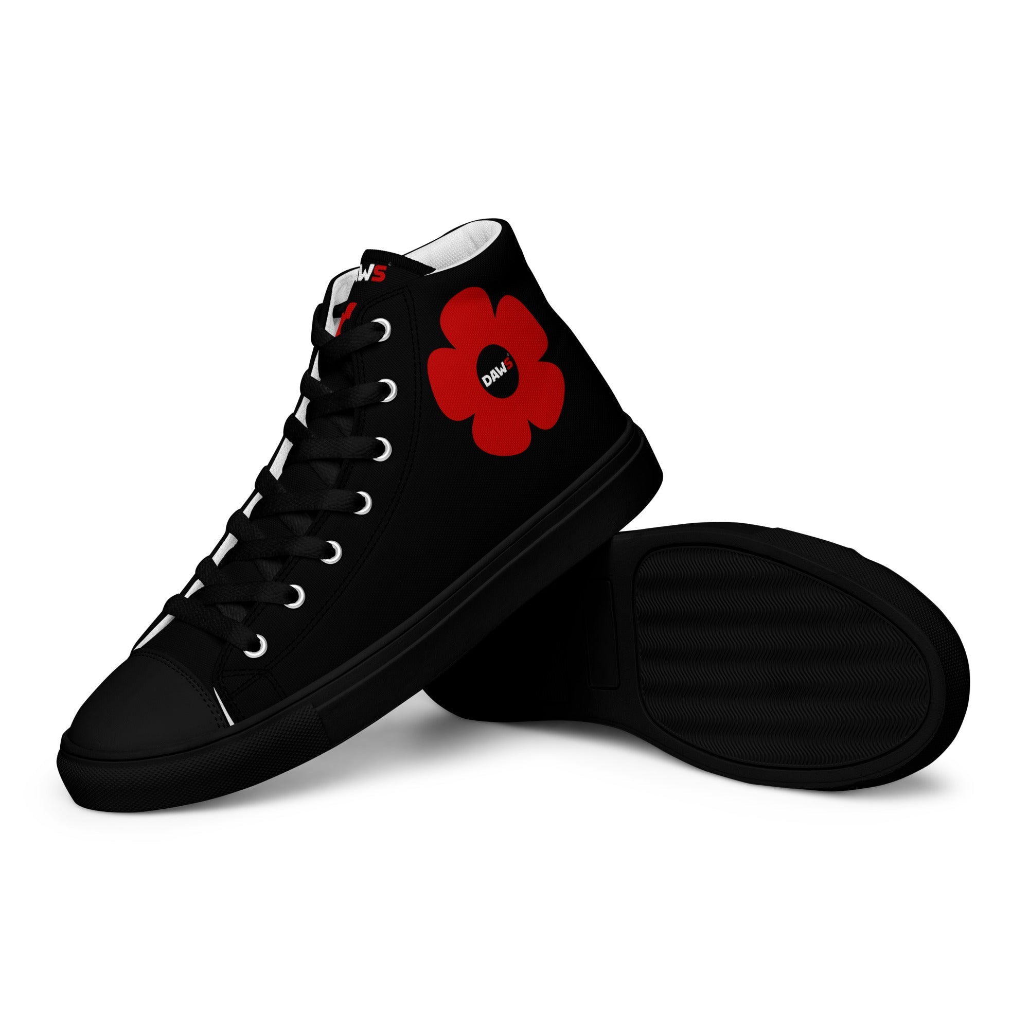 Zapatillas Vera Redflower Mujer | Negro & Rojo color - Streetwear DAWS