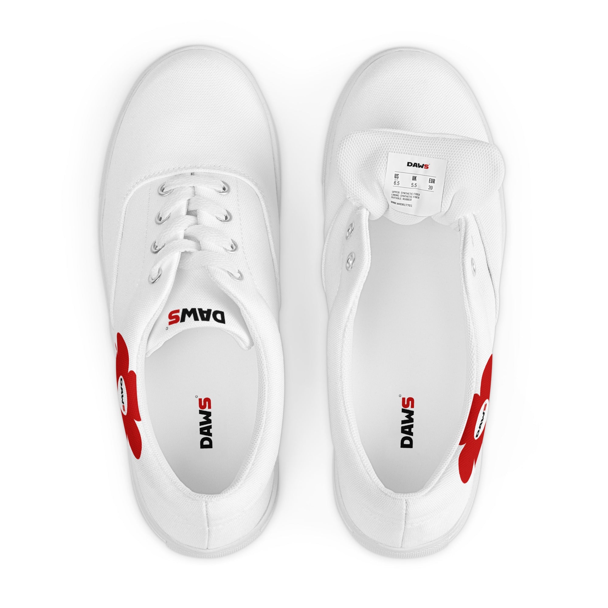 Zapatillas Sneakers Vera Redflower Hombre | Blanco & Rojo color - Streetwear DAWS
