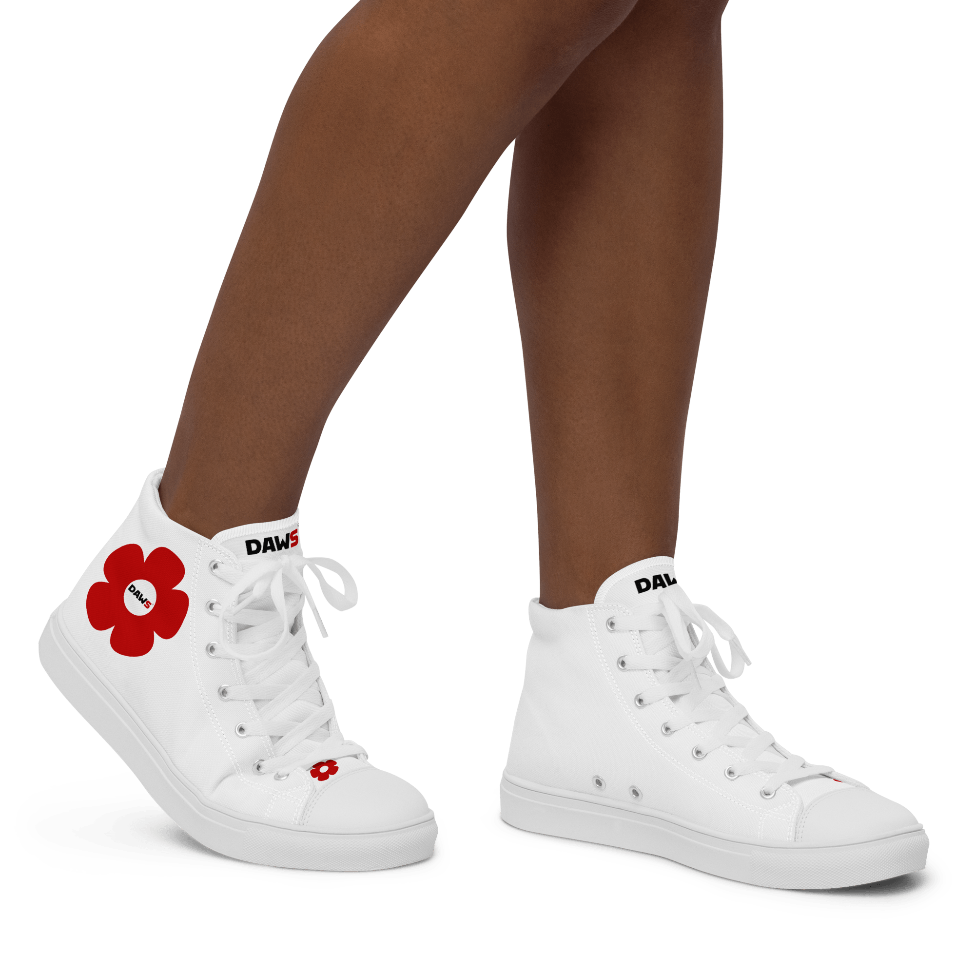 Zapatillas Vera Redflower Mujer | Blanco & Rojo color - Streetwear DAWS