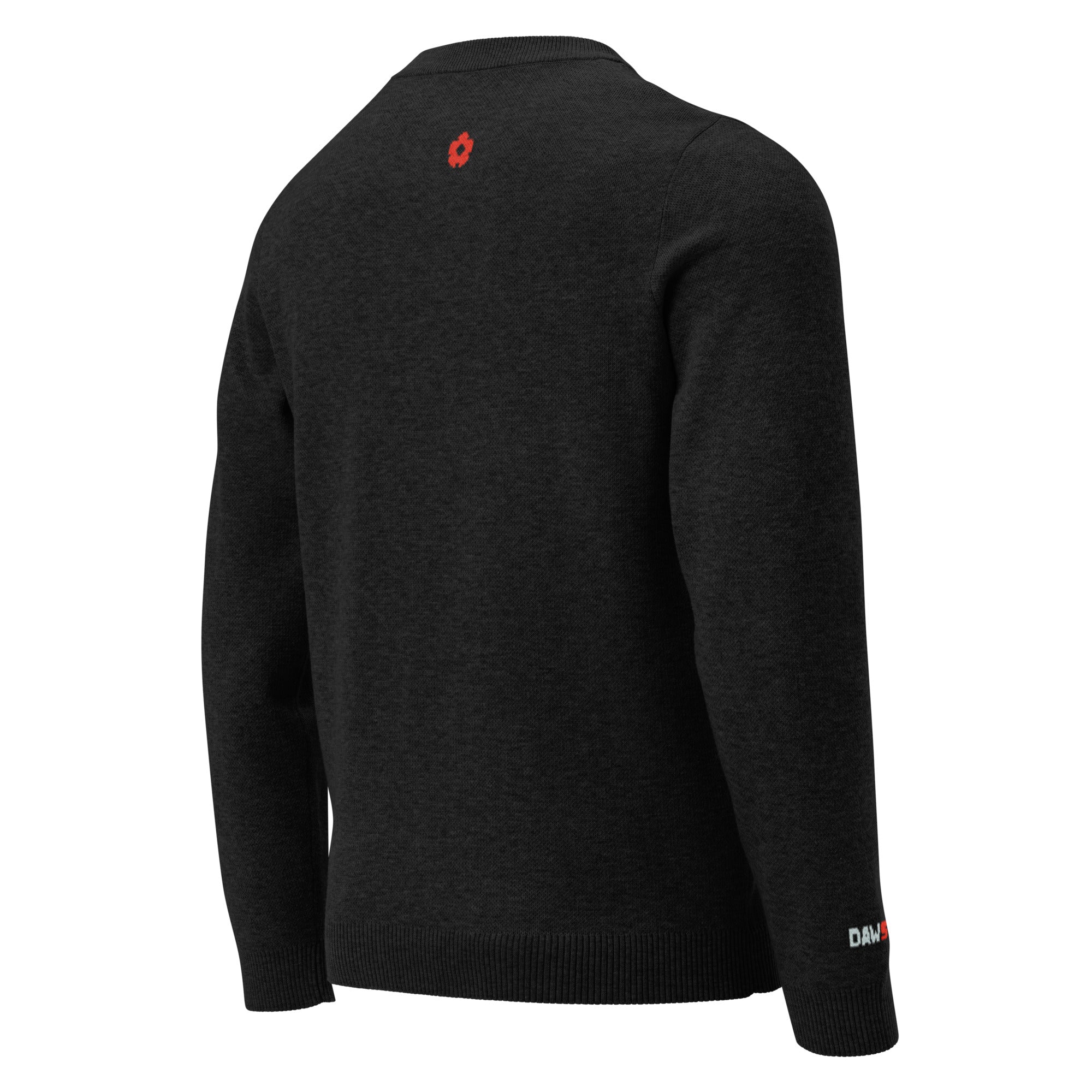 Jersey de punto Andrew DAWS Black con cuello redondo color - Streetwear DAWS