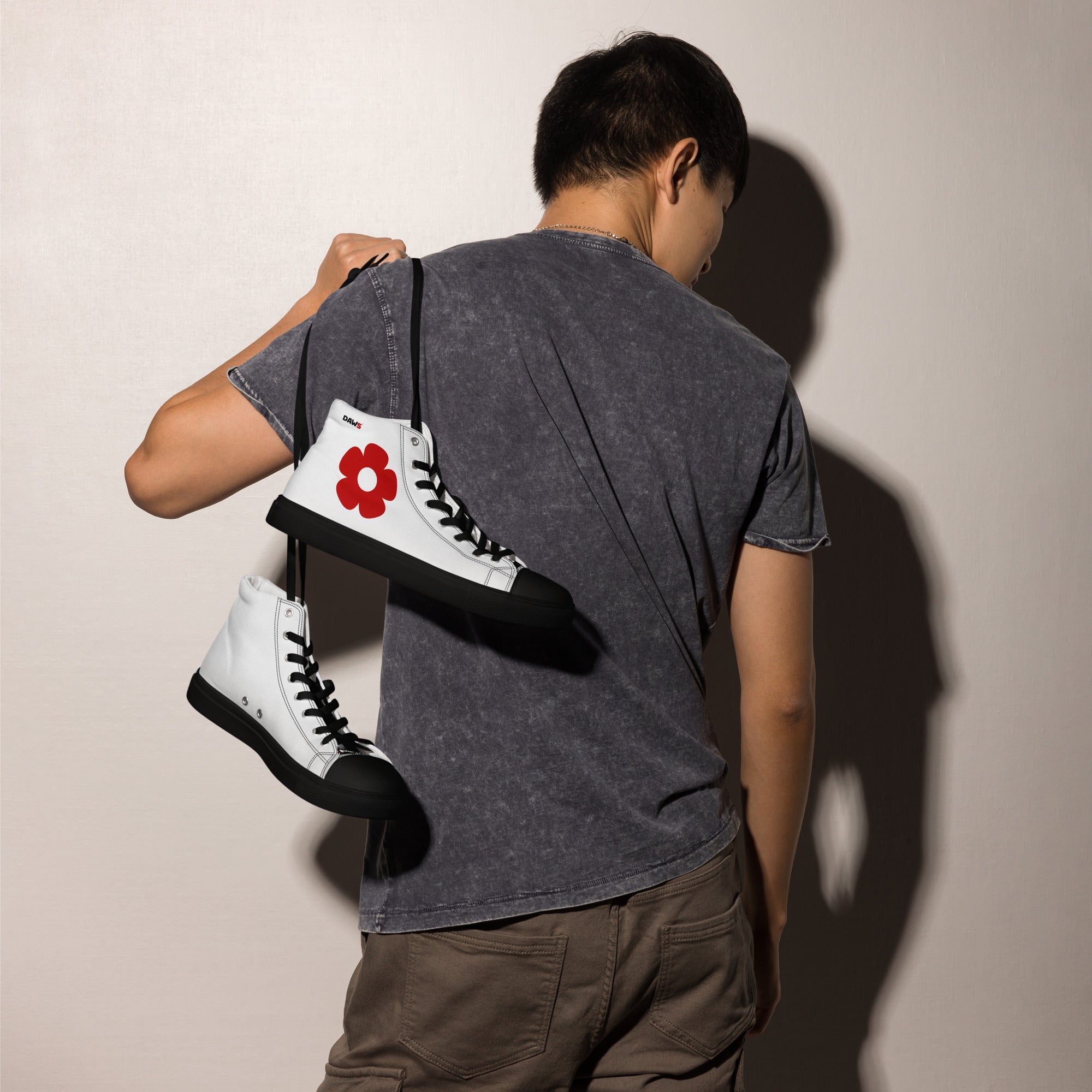 Zapatillas Vera Redflower Hombre | Blanco & Rojo & Negro color - Streetwear DAWS