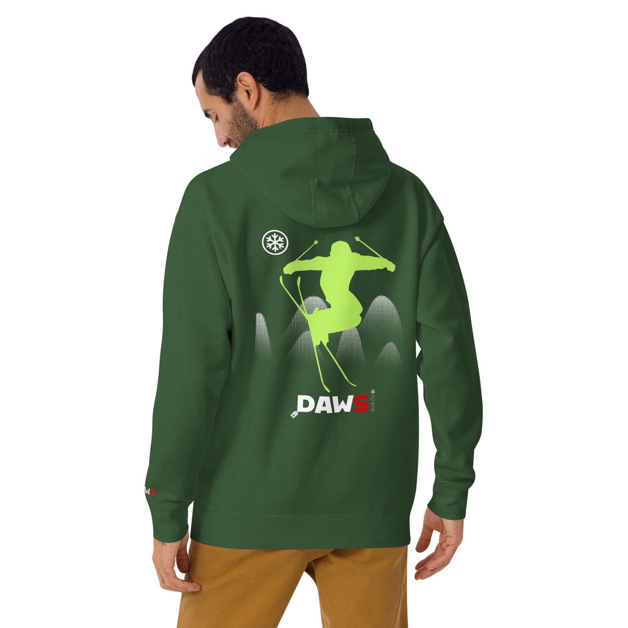 Sudadera Freerider Black Lime DAWS N2020 unisex color - Streetwear DAWS