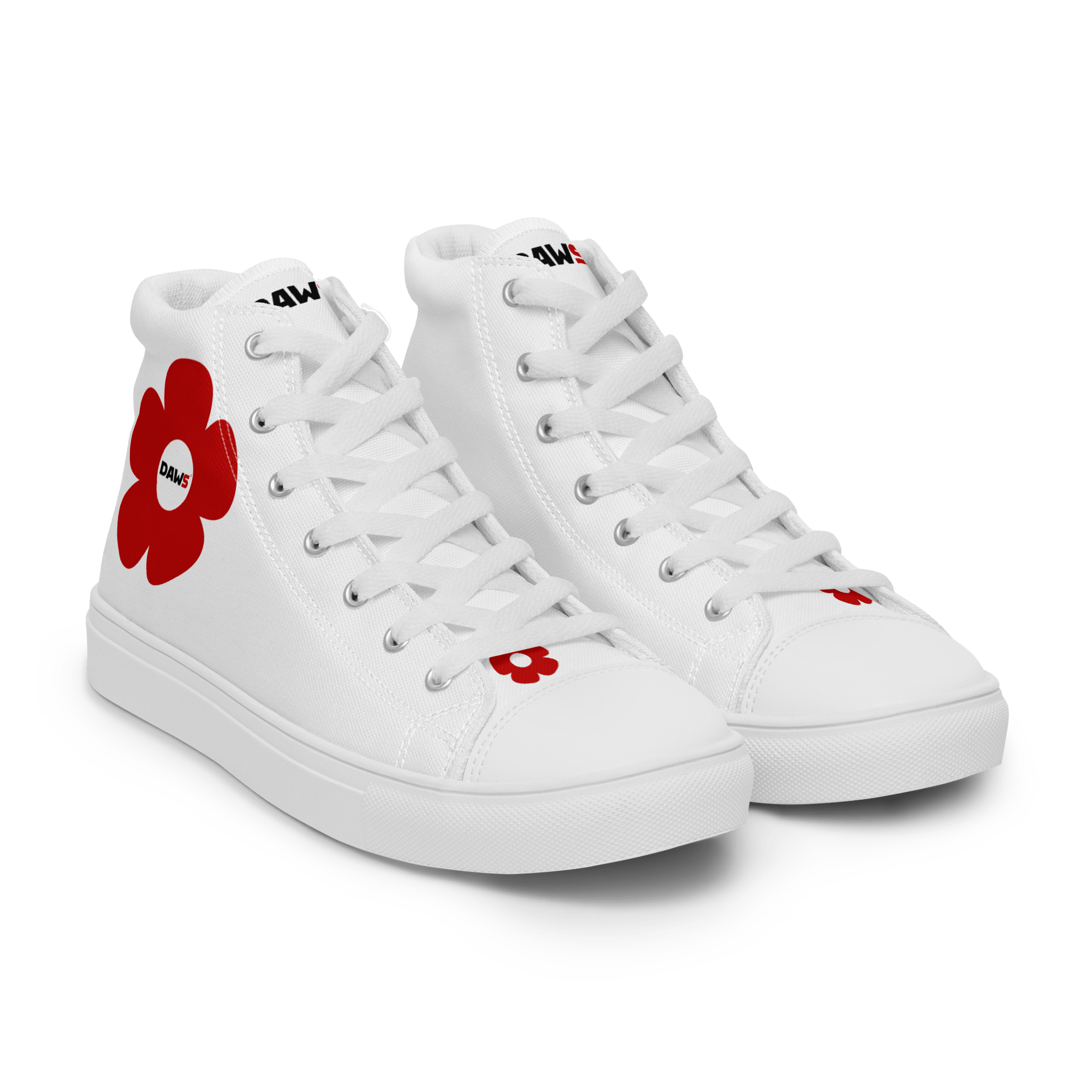 Zapatillas Vera Redflower Mujer | Blanco & Rojo color - Streetwear DAWS