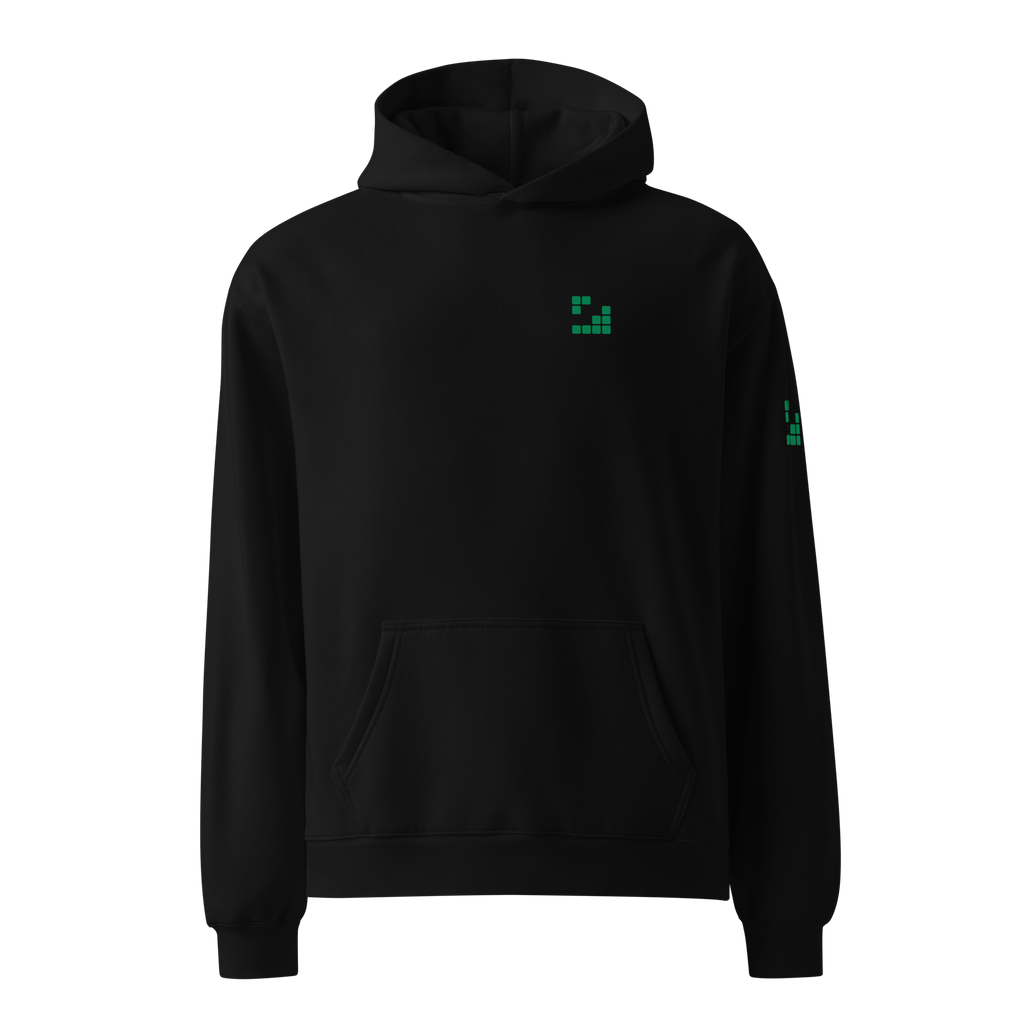 Sudadera Geometric Green oversize unisex color - Streetwear DAWS