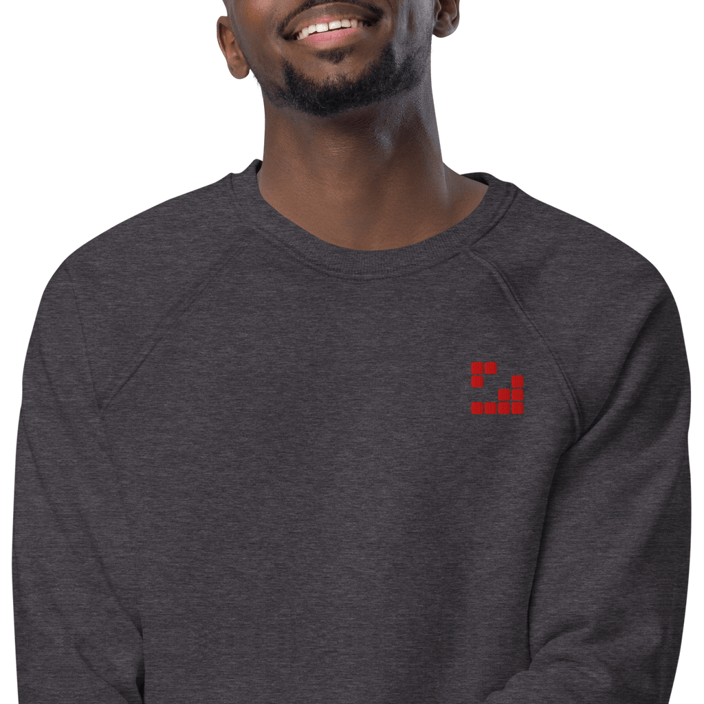 Sudadera Geometric orgánica raglán unisex color - Streetwear DAWS