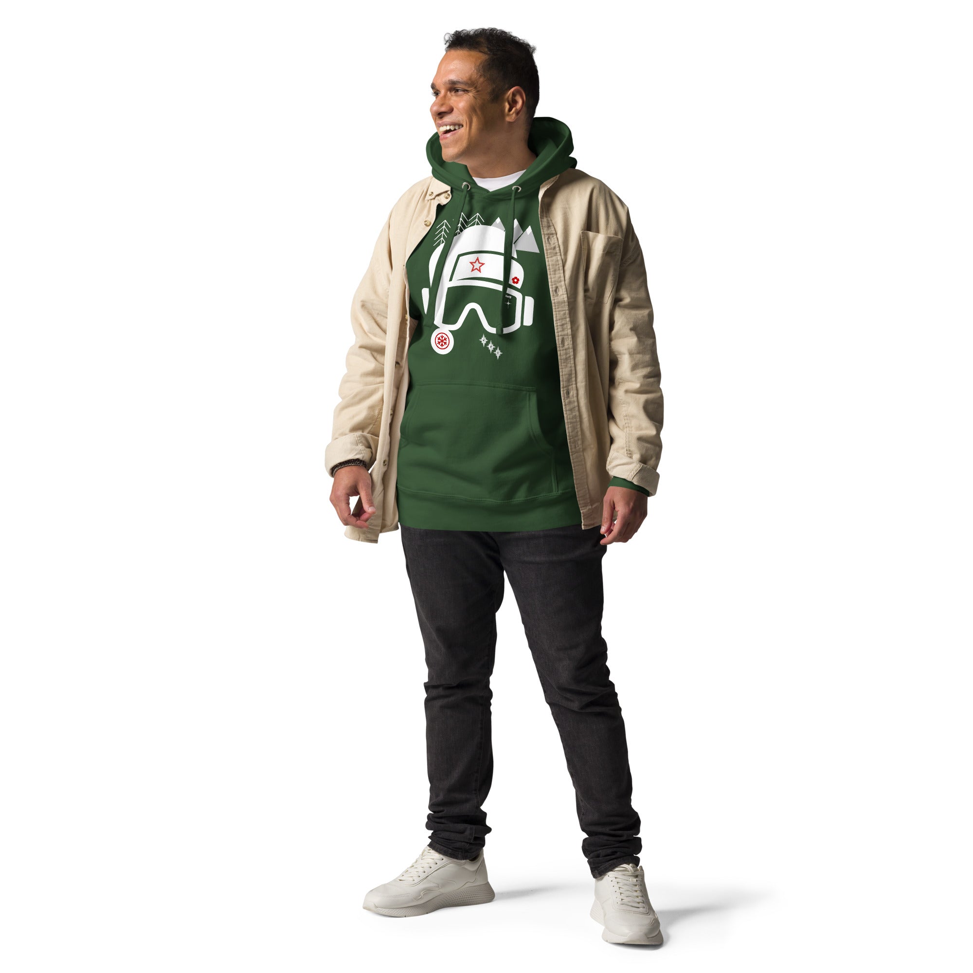 Sudadera Navidad DAWS con capucha unisex color - Streetwear DAWS
