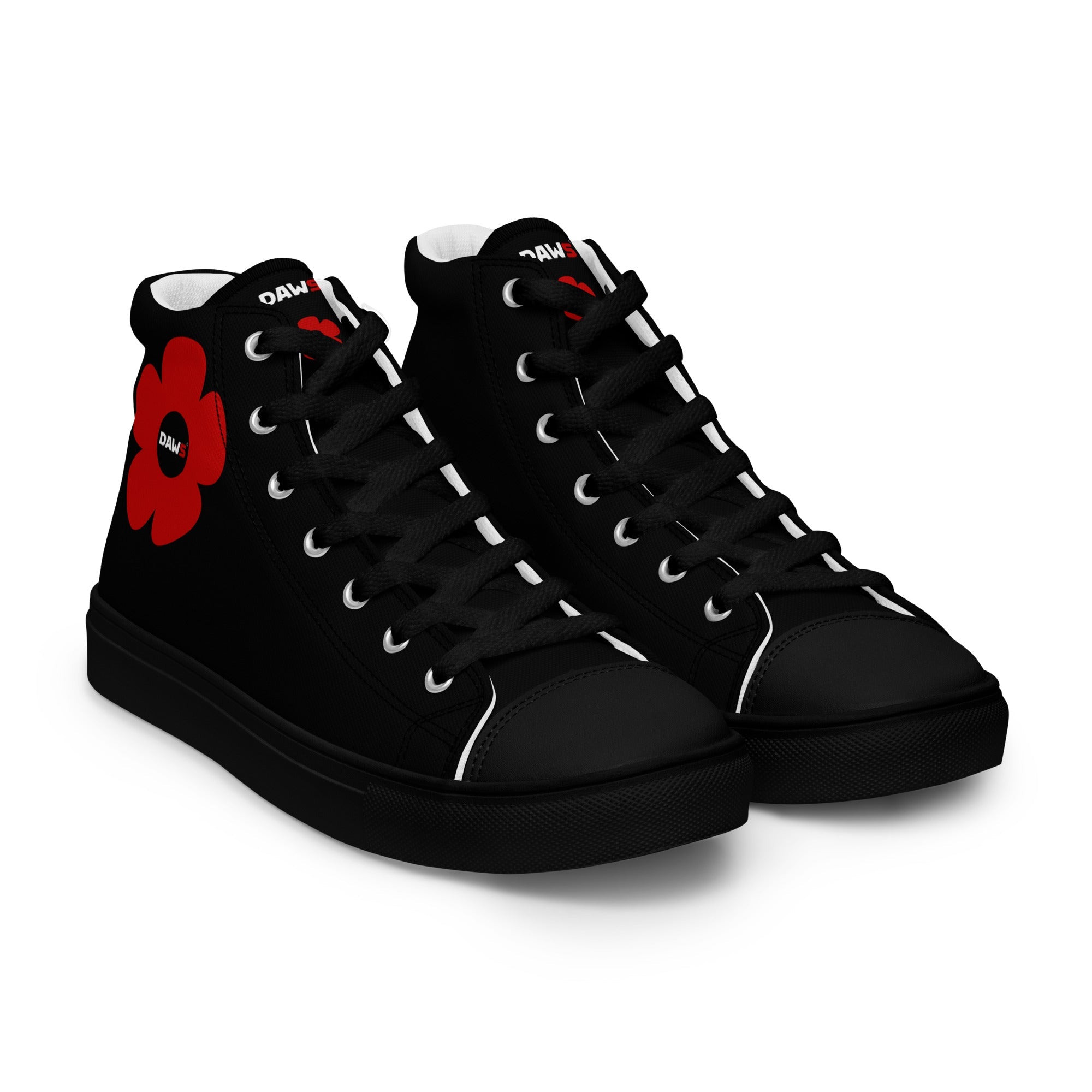 Zapatillas Vera Redflower Mujer | Negro & Rojo color - Streetwear DAWS