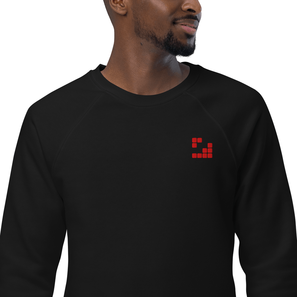 Sudadera Geometric orgánica raglán unisex color - Streetwear DAWS