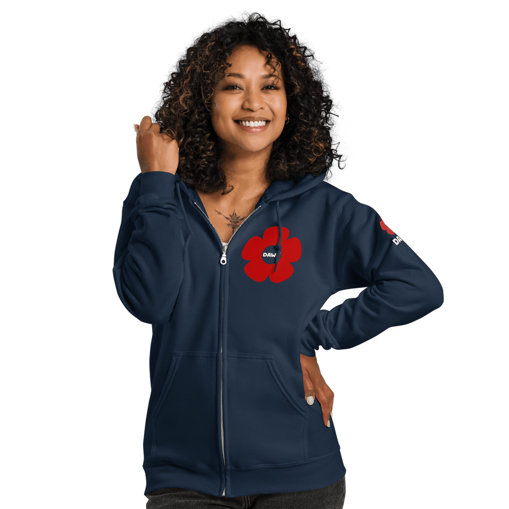 Sudadera Vera Redflower DAWS Open color - Streetwear DAWS