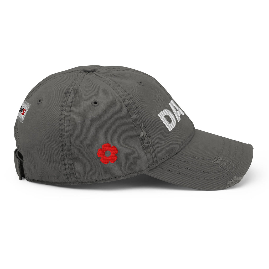 Gorra Three Vera Redflower DAWS desgastada color - Streetwear DAWS