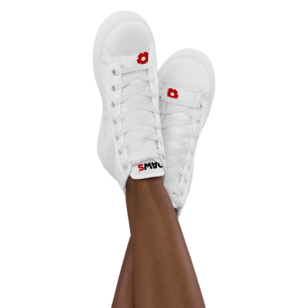 Zapatillas Vera Redflower Mujer | Blanco & Rojo color - Streetwear DAWS