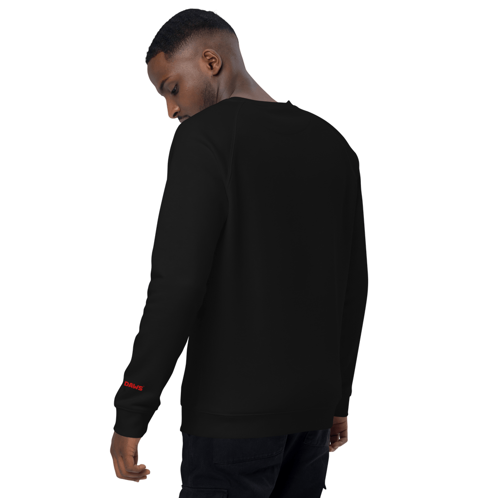 Sudadera Geometric orgánica raglán unisex color - Streetwear DAWS