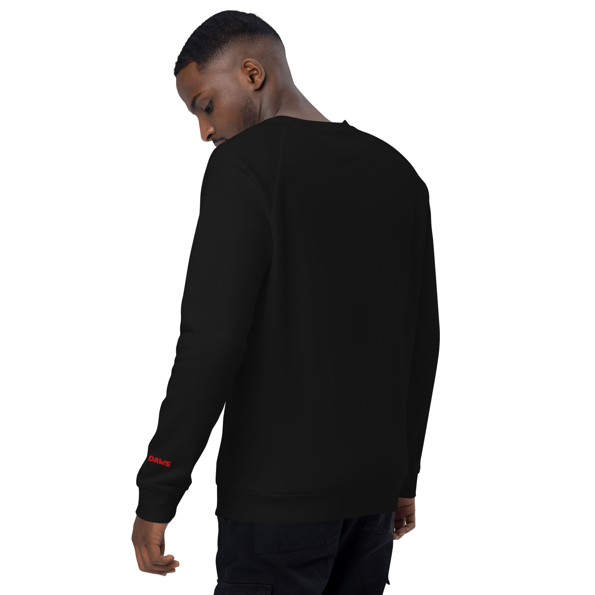 Sudadera Geometric orgánica raglán unisex color - Streetwear DAWS