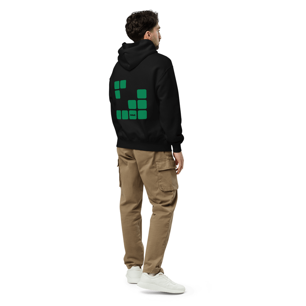 Sudadera Geometric Green oversize unisex color - Streetwear DAWS