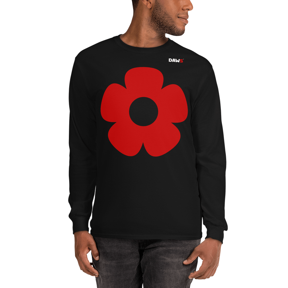 Camiseta Vera Redflower hombre manga larga color - Streetwear DAWS