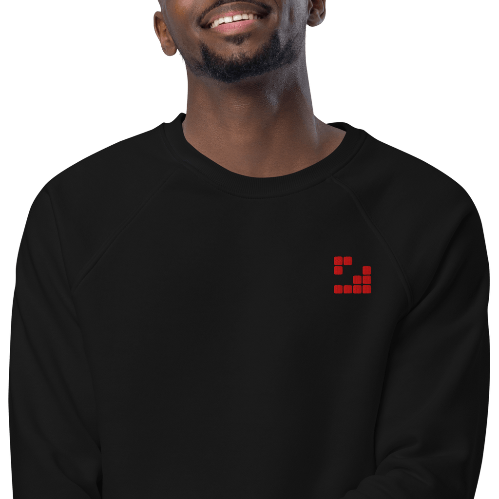 Sudadera Geometric orgánica raglán unisex color - Streetwear DAWS